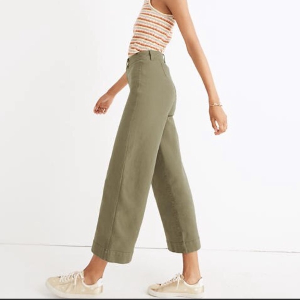 Madewell Emmett Wide Leg Crop Pants
